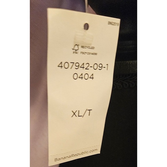 Banana Republic Soft Wash Men's Purple Long Sleeve Button Shirt SZ Tall X-LG NWT - Picture 5 of 8